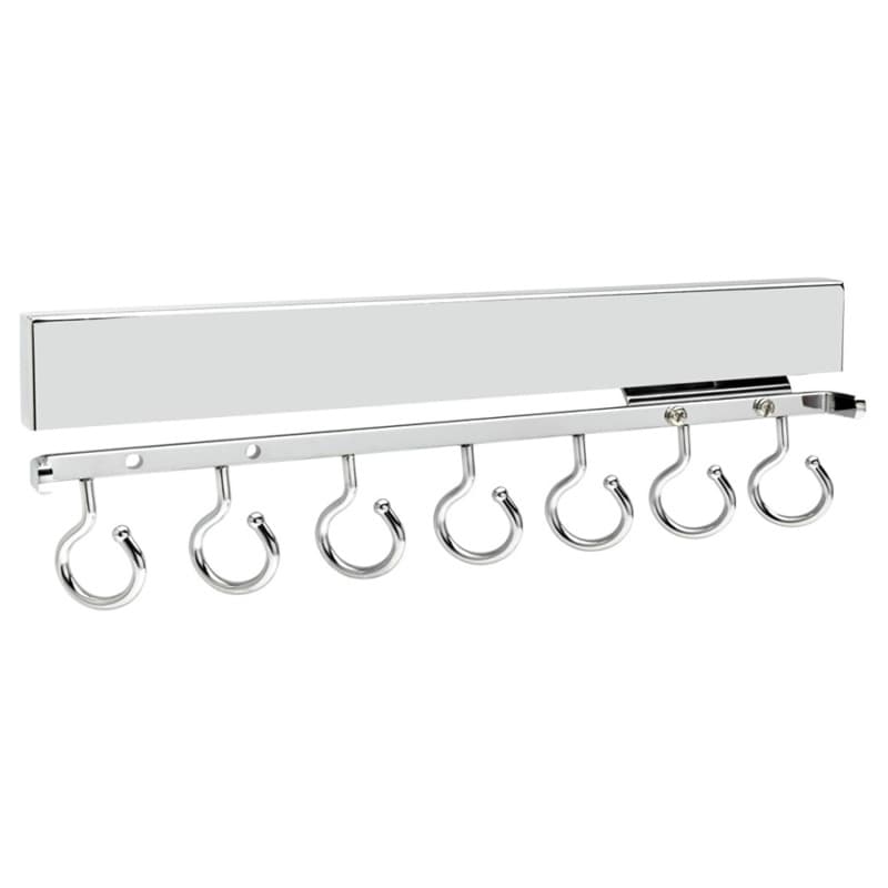 13-25/32" Sidelines Pull-Out Scarf Rack, Chrome Finish