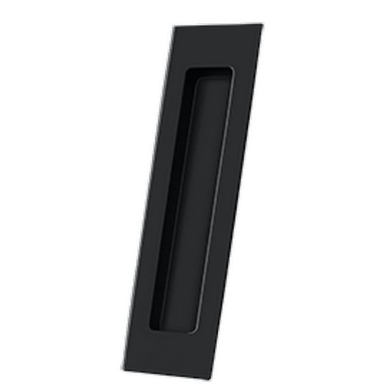 7" Recessed Flush Pull, Black