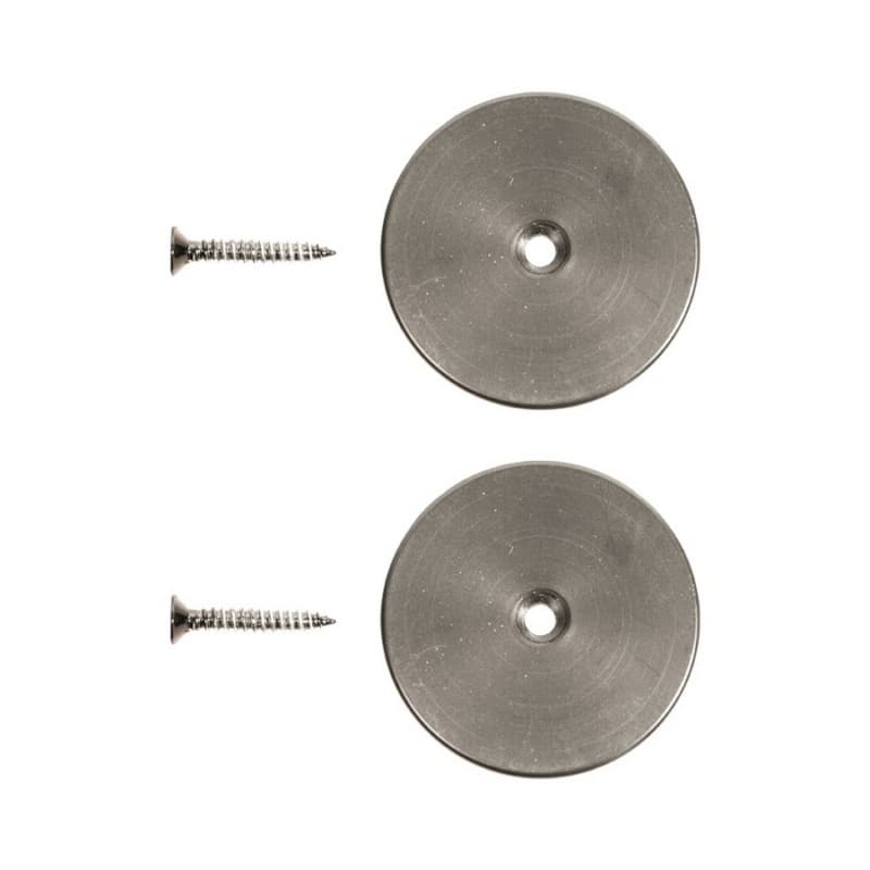 1-15/16" Rail End Cap Set for E-Glide Ladder Rail, Satin Nickel