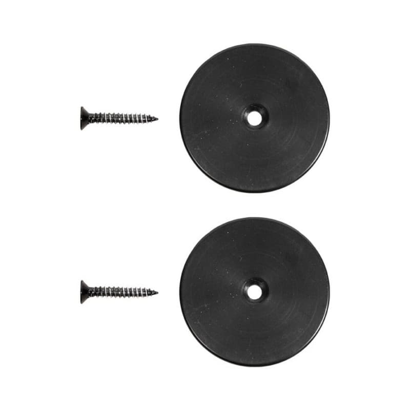 1-15/16" Rail End Cap Set for E-Glide Ladder Rail, Black