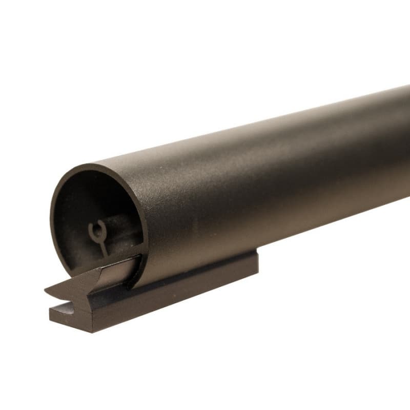 1-1/4" x 4' Long Round Rail, Bronze