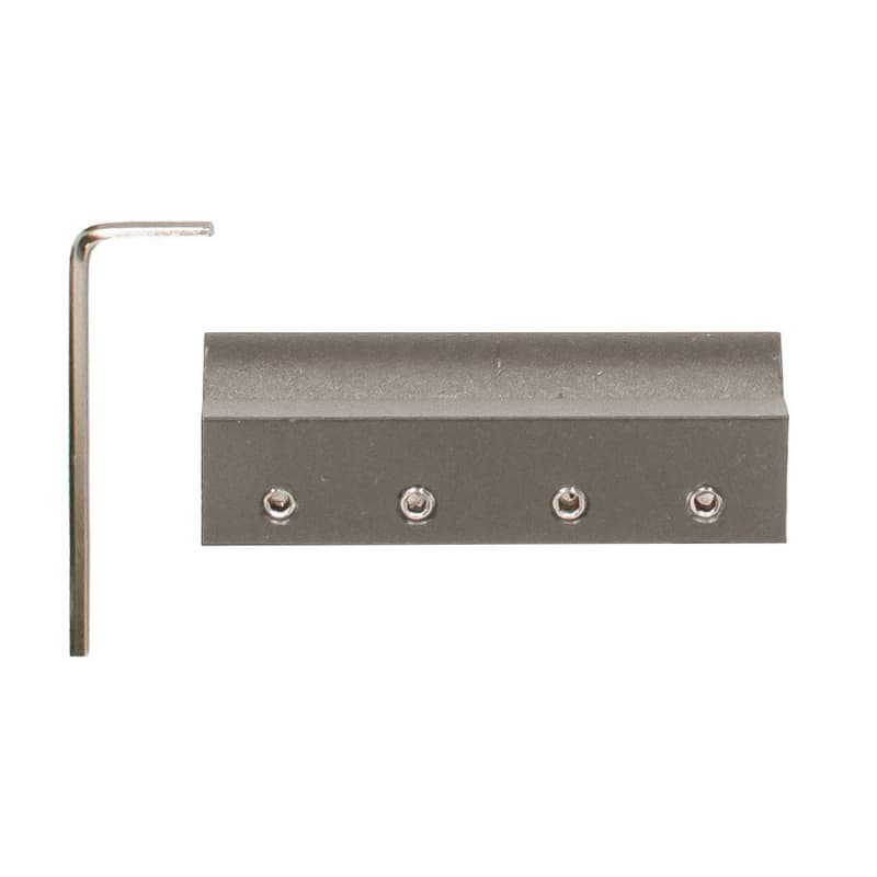 2-3/8" Splice Kit for E-glide Ladder Rail, Satin Nickel