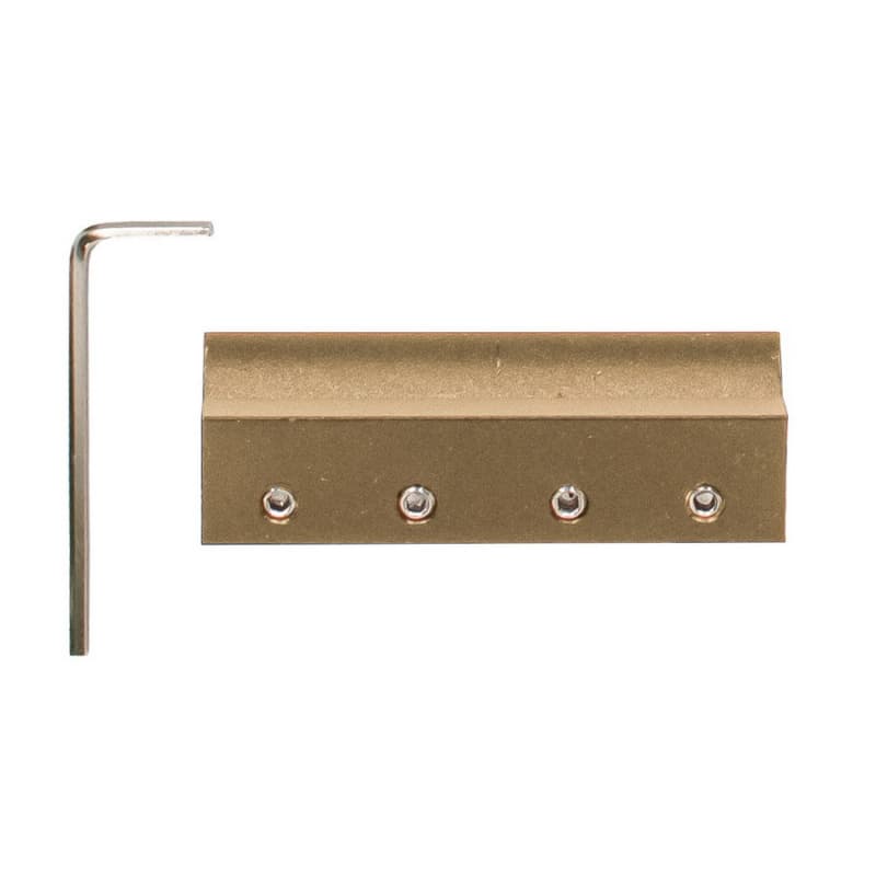 2-3/8" Splice Kit for E-glide Ladder Rail, Polished Brass