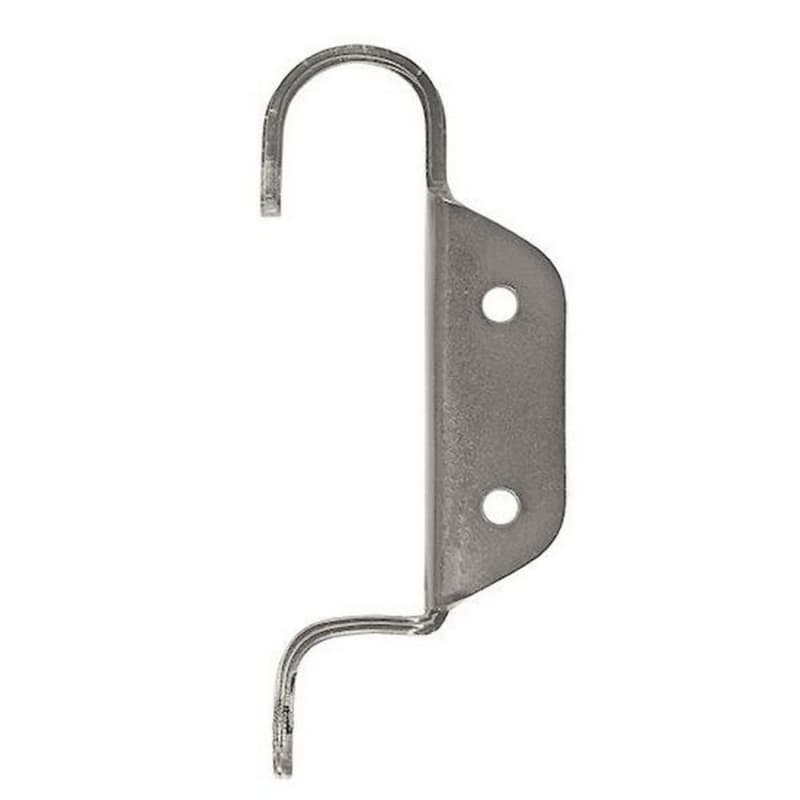 Double Hook Assembly for Library Ladders, Satin Nickel Finish