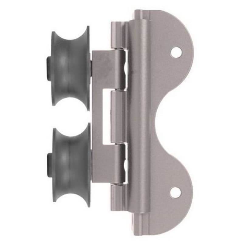 Swivel Top Roller Guide for Library Ladders, Satin Nickel Finish