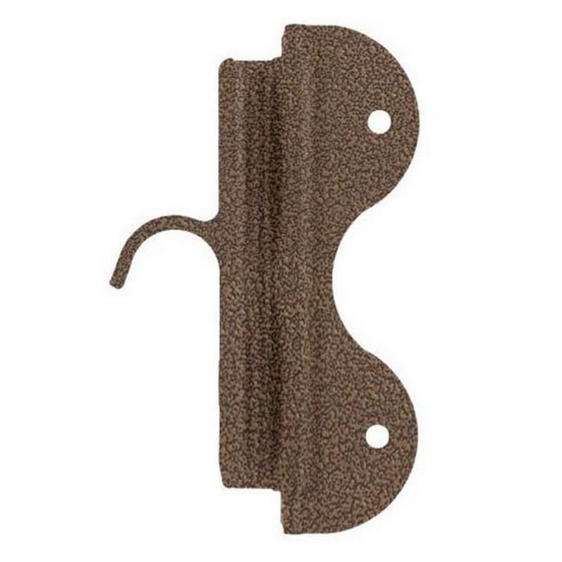 Top Sliding Hook Assembly for Library Ladders, Hammered Antique Brass Finish