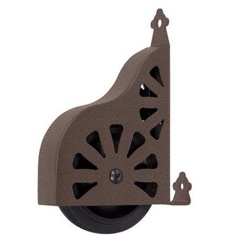 Standard Ladder Wheel Assembly for Library Ladders, Hammered Antique Brass