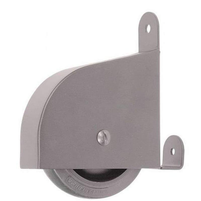 Contemporary Ladder Wheel Assembly for Library Ladders, Satin Nickel