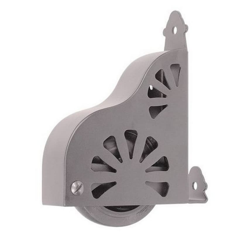 Standard Ladder Wheel Assembly for Library Ladders with Brake, Satin Nickel