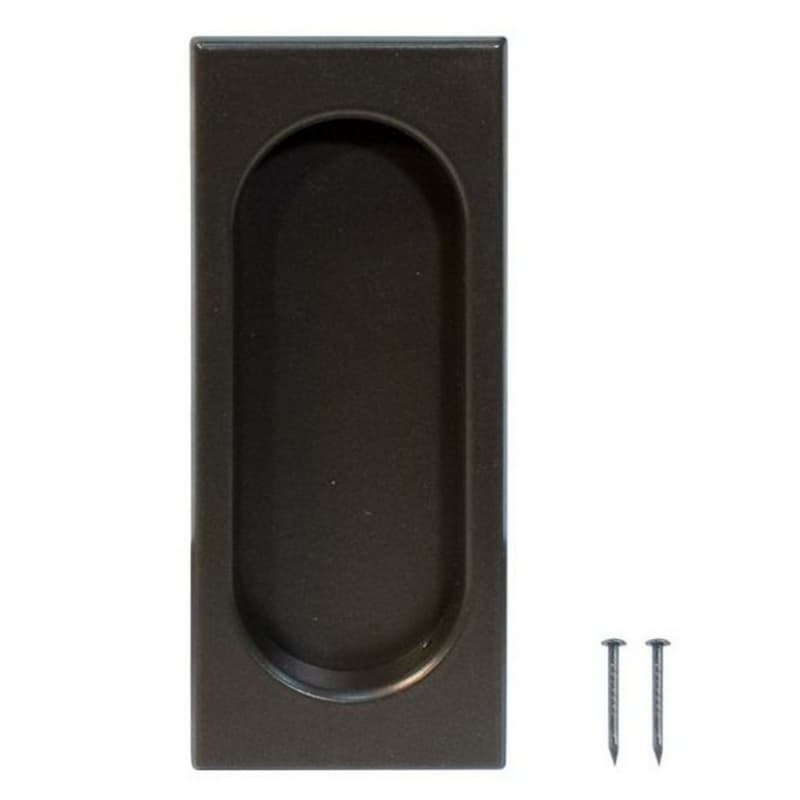 4" Recessed Flush Pull, Oil-Rubbed Bronze
