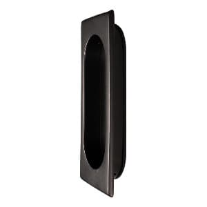 4" Recessed Flush Pull, Black