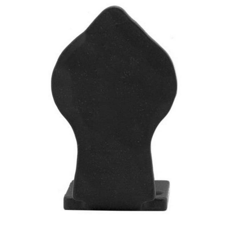 Center Guide Spade Style for Rolling Barn Doors, Black
