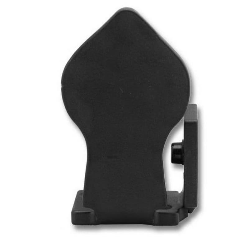 Right Stop Spade Style for Rolling Barn Doors, Black