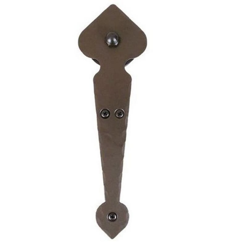 Spade Strap with Roller for Rolling Barn Doors, Bronze