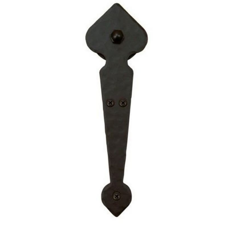Spade Strap with Roller for Rolling Barn Doors, Black