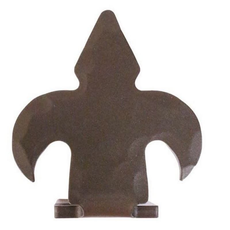 Center Guide Fleur-De-Lis Style for Rolling Barn Doors, Bronze