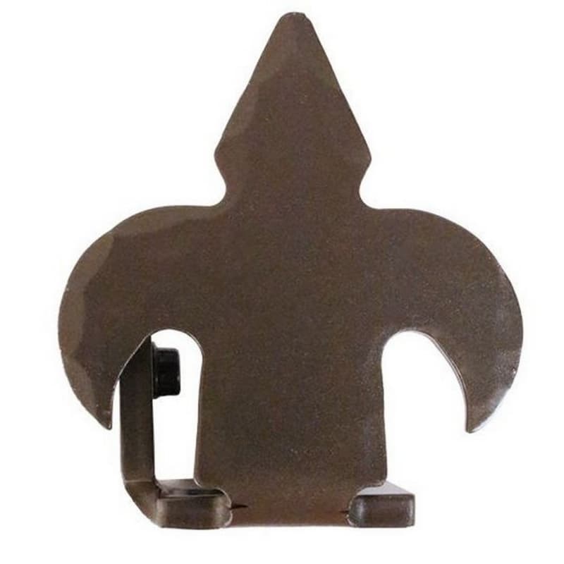 Left Stop Fleur-De-Lis Style for Rolling Barn Doors, Bronze