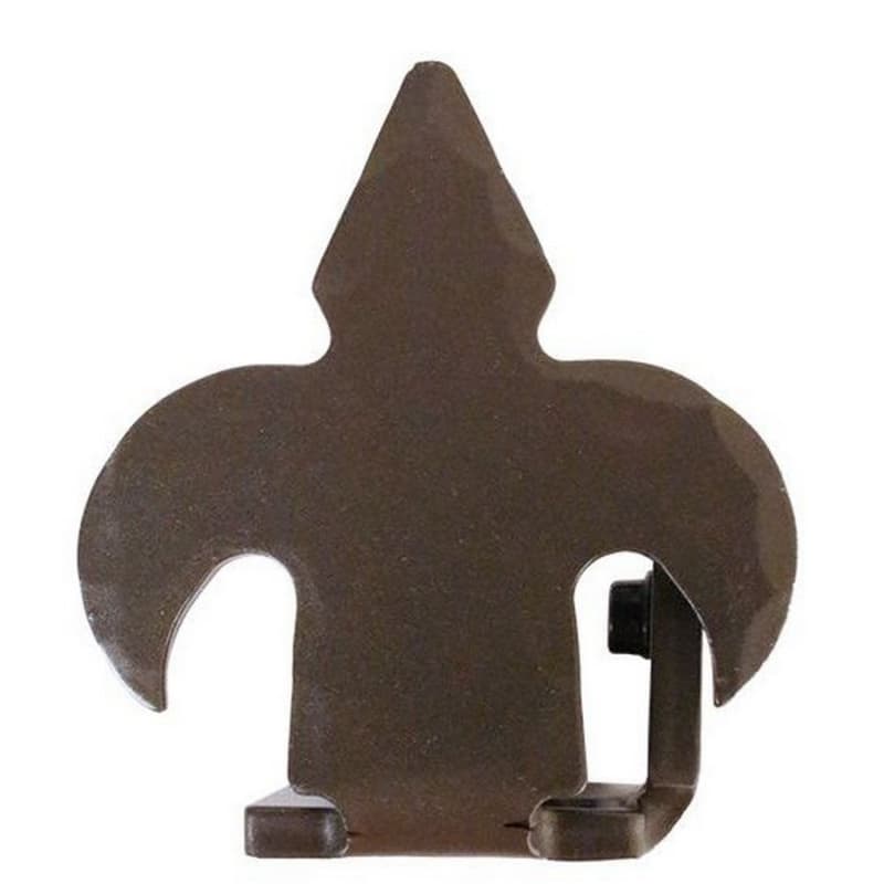Right Stop Fleur-De-Lis Style for Rolling Barn Doors, Bronze