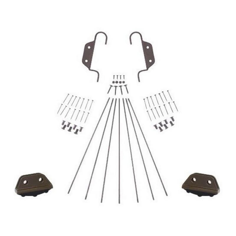 Ladder Hardware Kit for 20" Wide Library Ladder, Oil Rubbed Bronze Finish