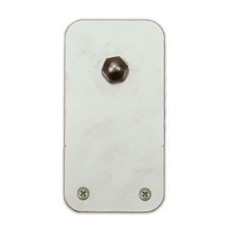 Rectangle Strap with Roller for Rolling Barn Doors, Satin Nickel