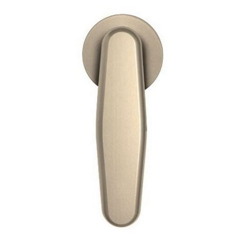 Vista Strap with Roller for Rolling Barn Doors, Satin Nickel