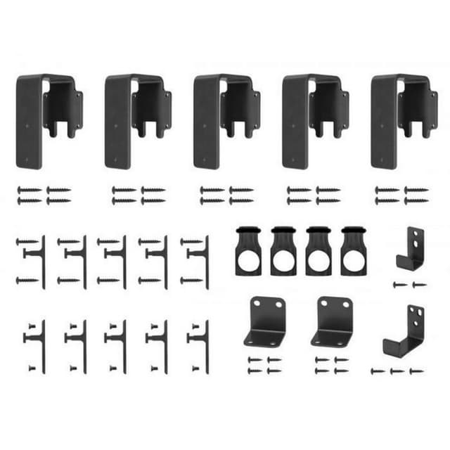 Round Rail Bypassing Hardware Kit, Quiet Glide