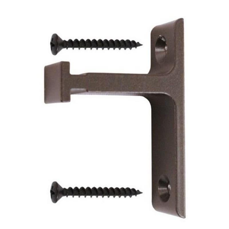 Vertical Wall Bracket For Library Ladders and Rolling Barn Doors, Oil Rubbed Bronze Finish