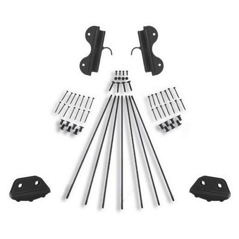 Ladder Hardware Kit for 20" Wide Library Ladder, Black Finish