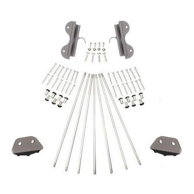Hook Ladder Hardware Kit with No Kid Feet, Quiet Glide