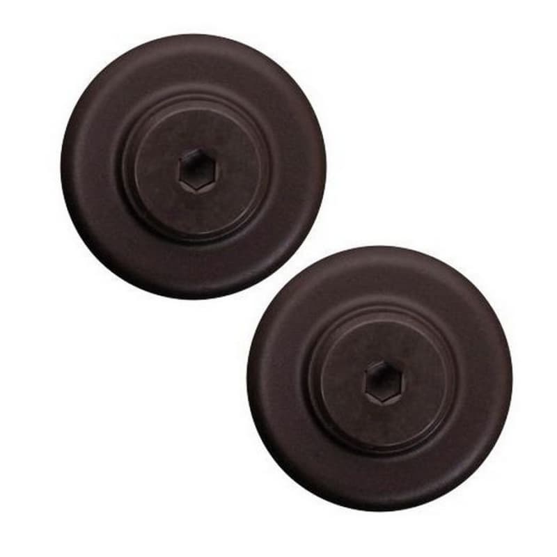 Rail End Cap Stop Kit, Black Finish