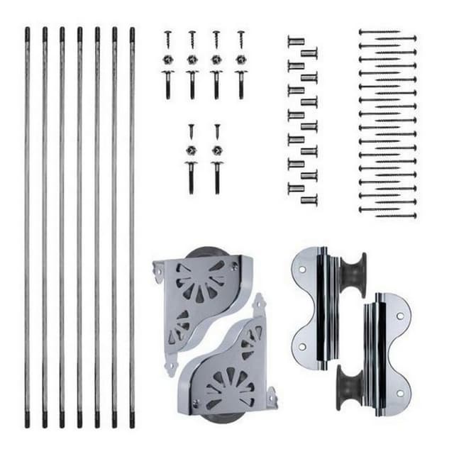 Rolling Hook Ladder Hardware Kit, Quiet Glide