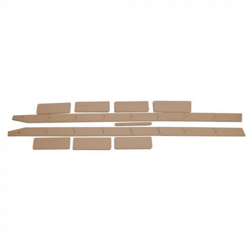 8' x 16" Wide Cherry Unassembled Library Ladder, Unfinished