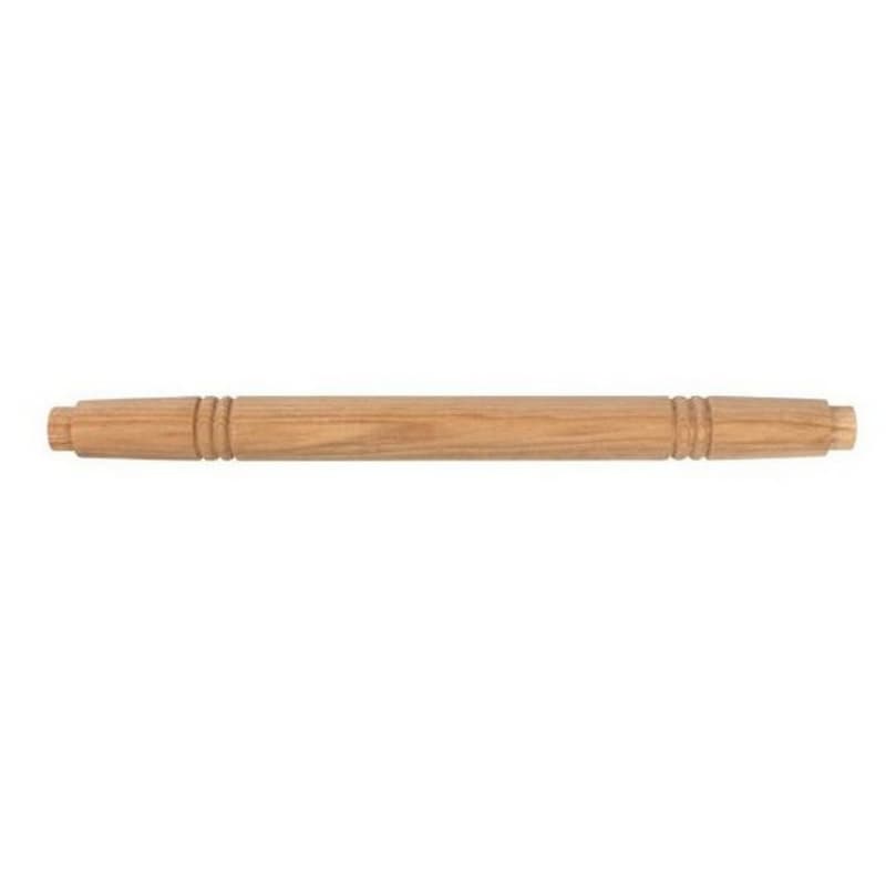 1-1/4" x 19-3/8" Wide Turned Top Rung for Library Ladders, Hickory