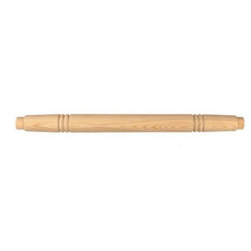 1-1/4" x 19-3/8" Wide Turned Top Rung for Library Ladders, Pine
