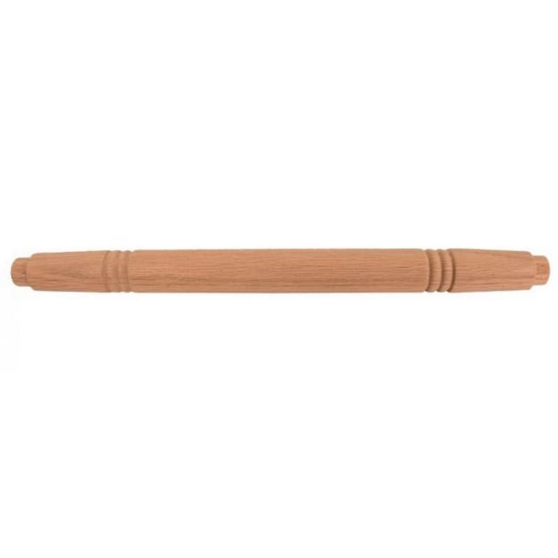 1-1/4" x 19-3/8" Wide Turned Top Rung for Library Ladders, Red Oak