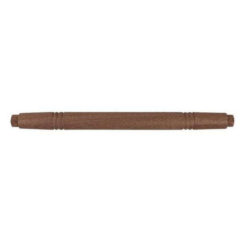 1-1/4" x 19-3/8" Wide Turned Top Rung for Library Ladders, Walnut