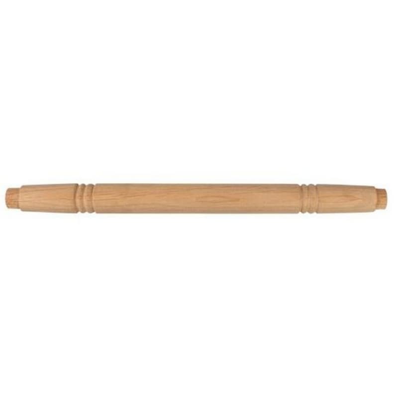 1-1/4" x 15-3/8" Wide Turned Top Rung for Library Ladders, Alder