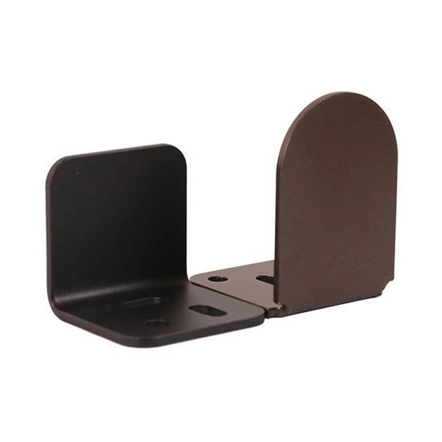 Center Guide, Dome Style for Rolling Barn Doors, Satin Nickel