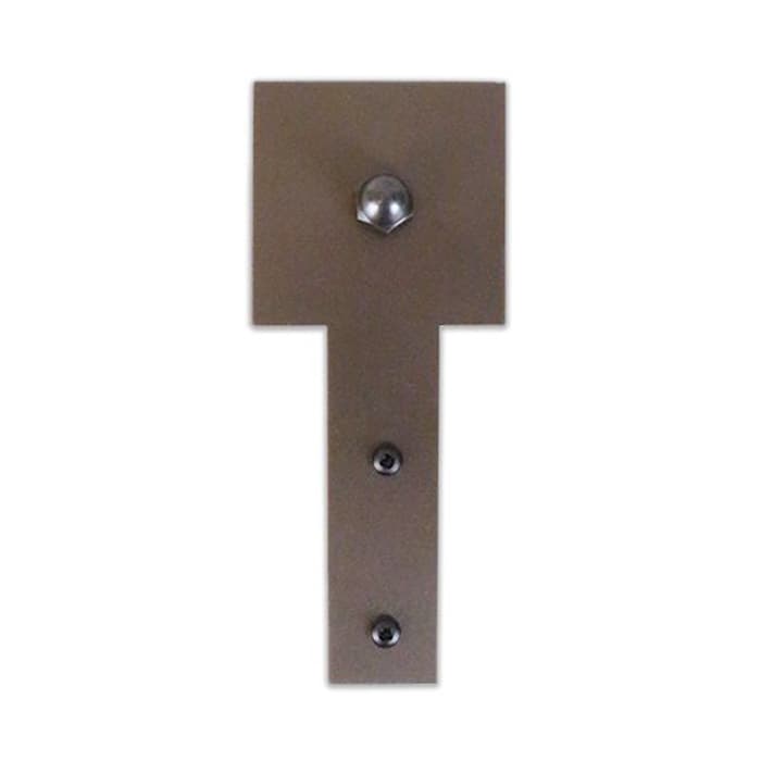Cube Strap with Roller for Rolling Barn Doors, Oil Rubbed Bronze