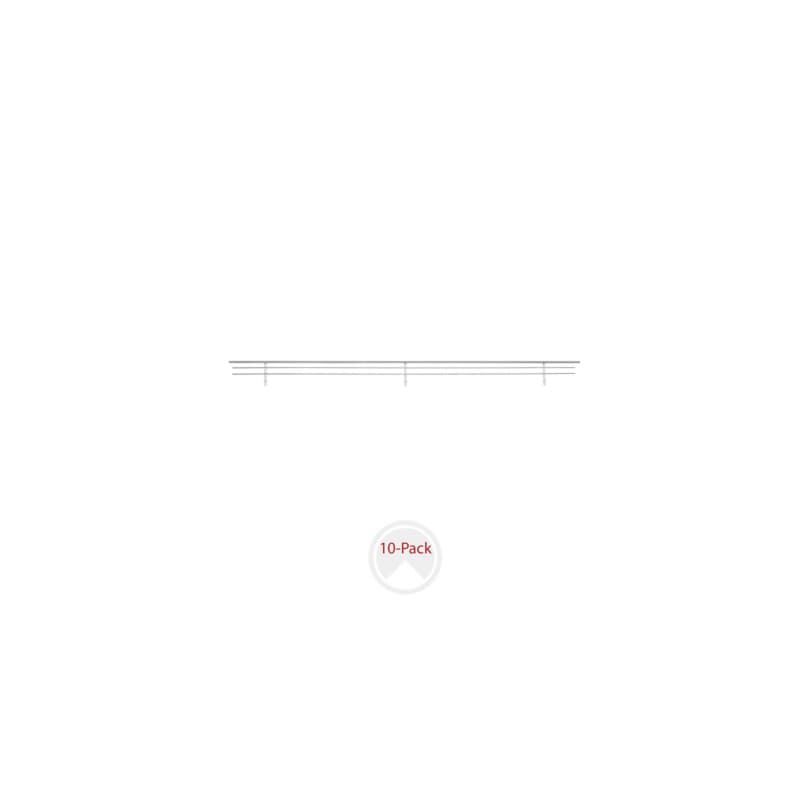 35" Wire Shoe Rail, Chrome Finish