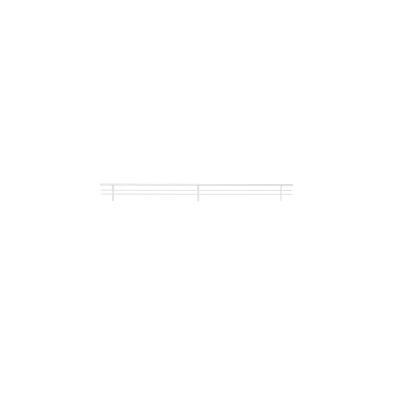 23" Sidelines Wire Shoe Rail, Chrome Finish
