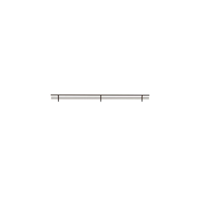 29" Sidelines Wire Shoe Rail, Bronze Finish