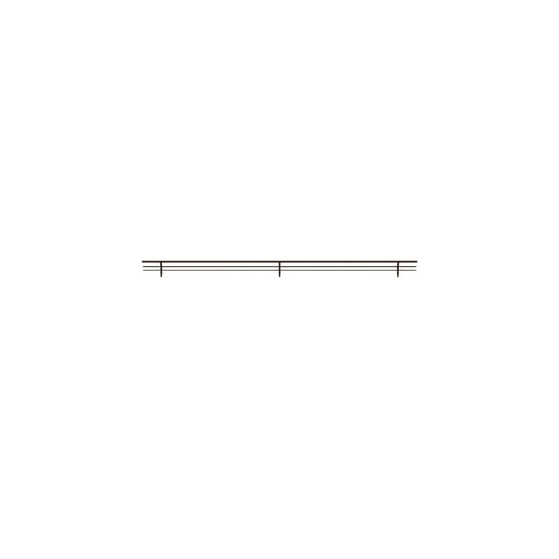 35" Sidelines Wire Shoe Rail, Bronze Finish