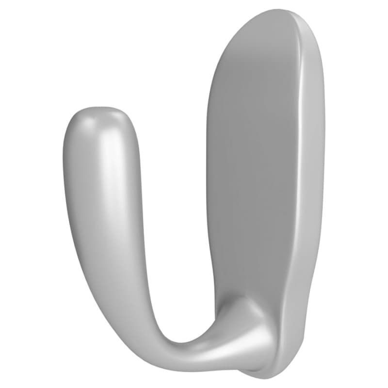 1-5/8" x 2-13/32" Sidelines Single Hook, Satin Chrome Finish