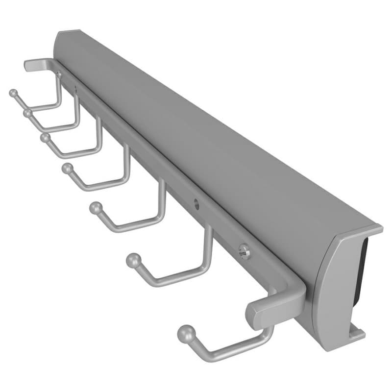 13-11/16" Sidelines Swivel Belt Rack, Satin Chrome Finish
