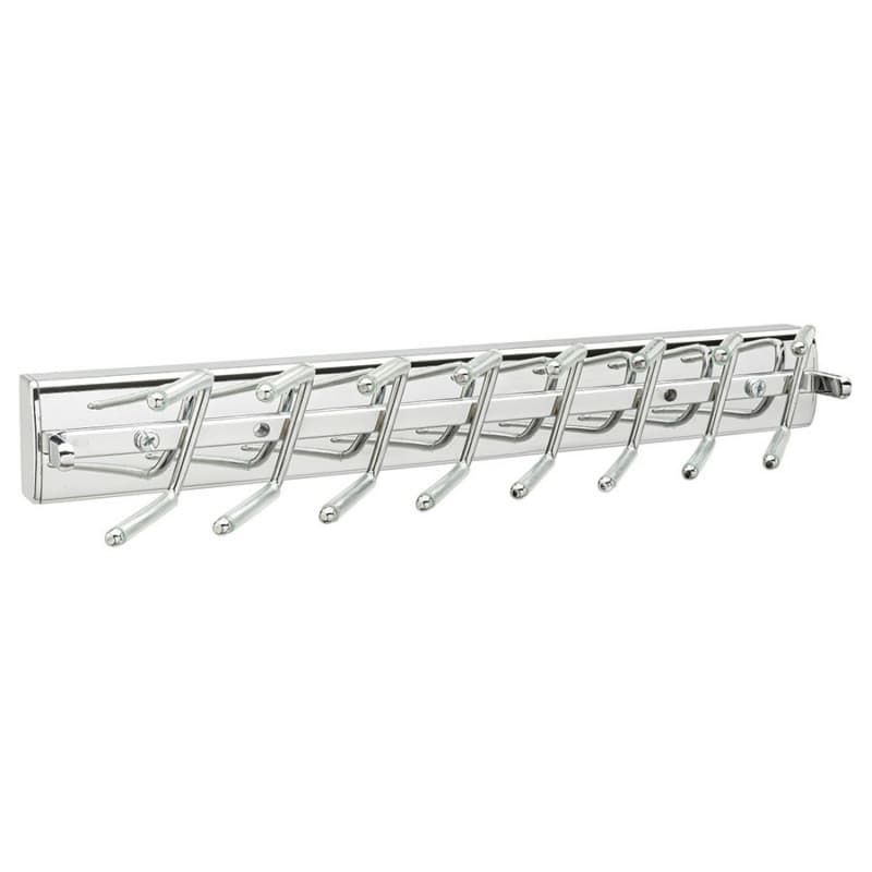 13-11/16" Sidelines Swivel Tie Rack, Chrome Finish