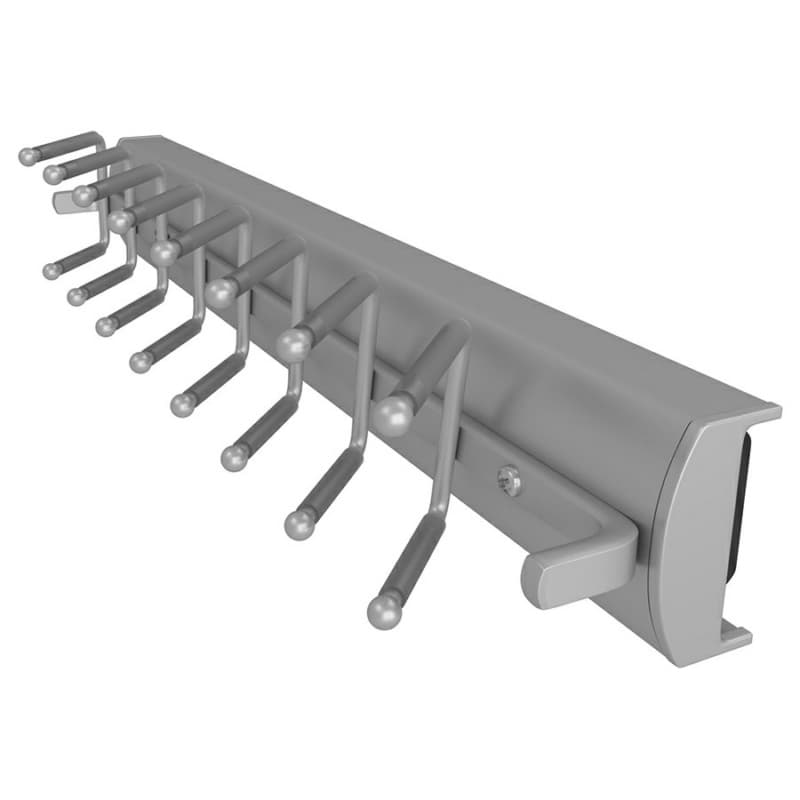 13-11/16" Sidelines Swivel Tie Rack, Satin Chrome Finish