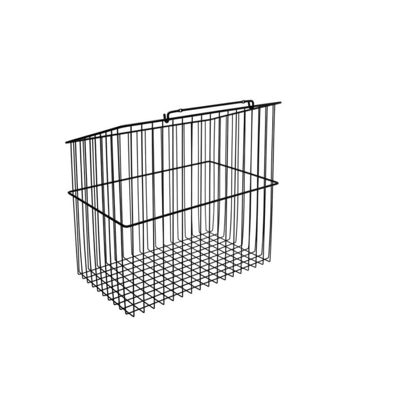 19-1/2" x 13-1/2" x 21" Wide Tilt-Out Wire Hamper, Matte Black