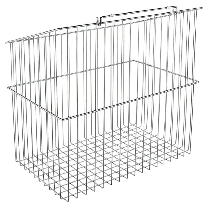 19-1/2" x 13-1/2" x 21" Wide Sidelines Tilt-Out Wire Hamper, Chrome Finish