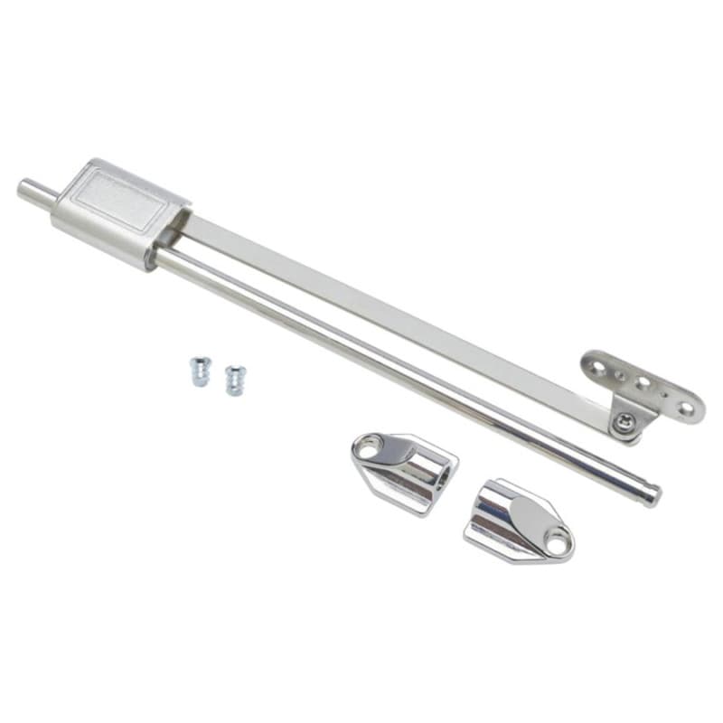 10-1/2" x 1-11/16" Sidelines Flap Stay for Slated Hamper, Chrome Finish